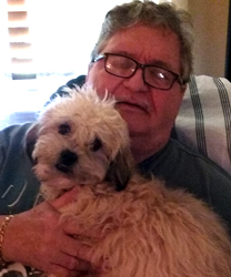 Jacob, a 7 month old Shih Tzu blend that ate a bottle of Gorilla Glue